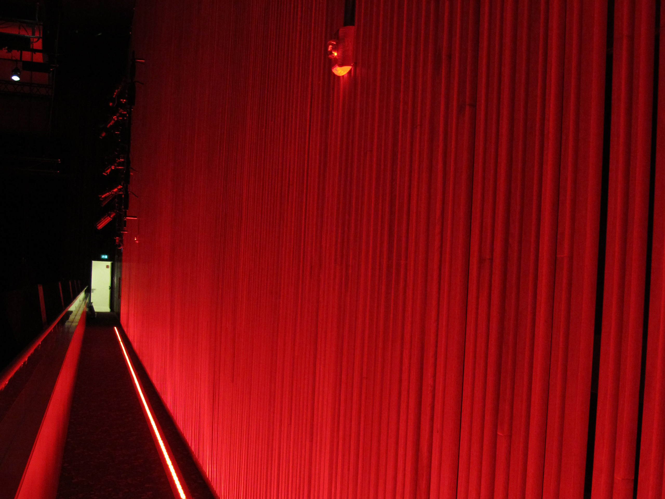 Red drapes