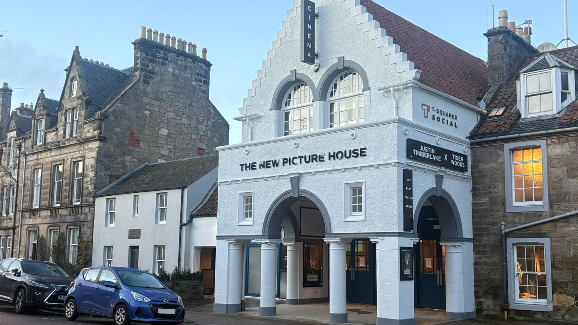 An image showing the exterior of the T-Squared building in St Andrews.