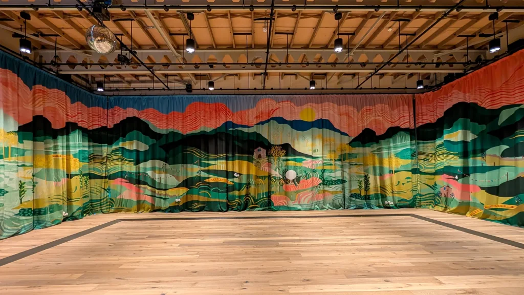 Creative drapery in Theatr Clwyd